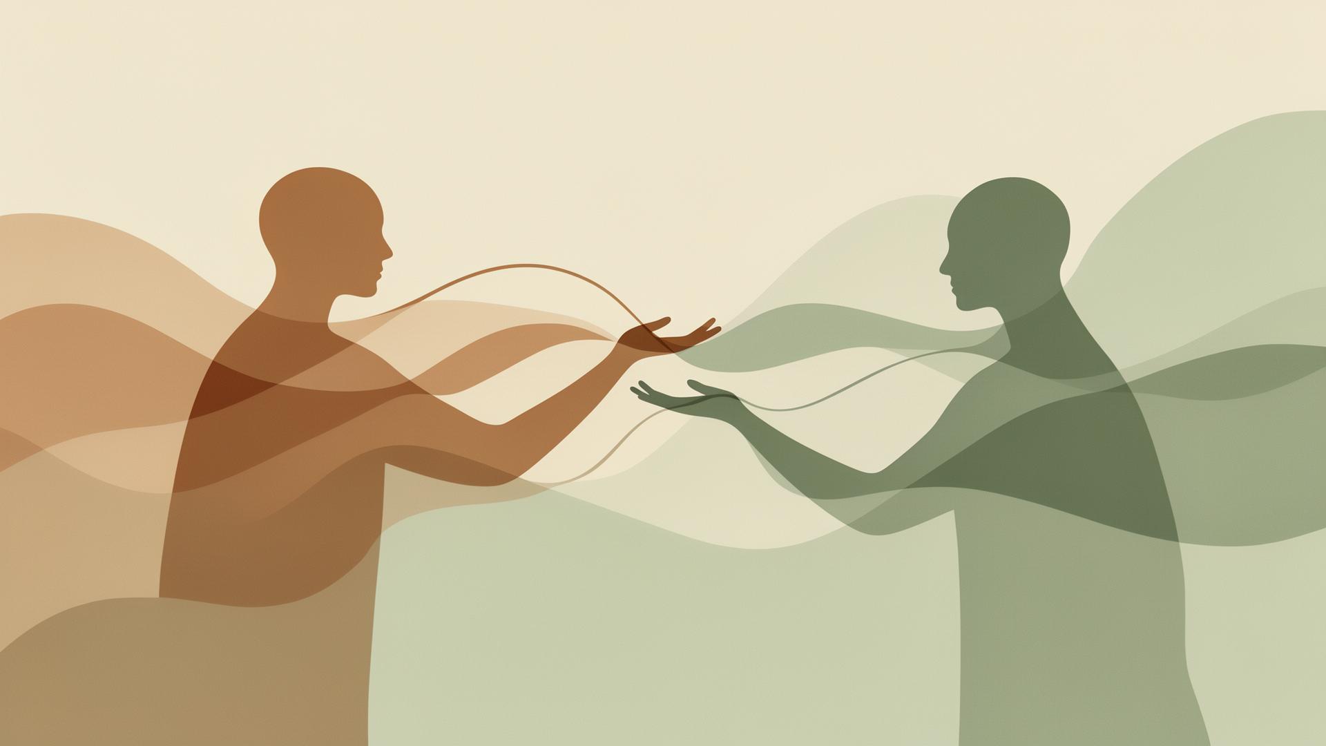 Abstract illustration representing connection and growth